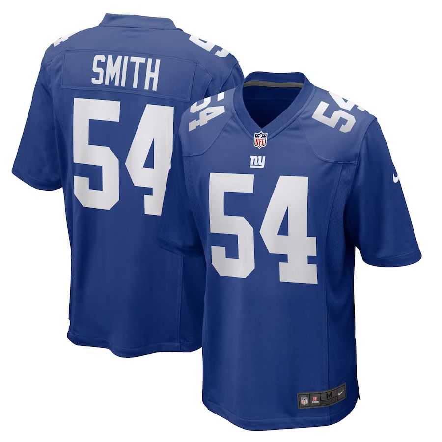 Men New York Giants 54 Jaylon Smith Nike Royal Home Game Player NFL Jersey